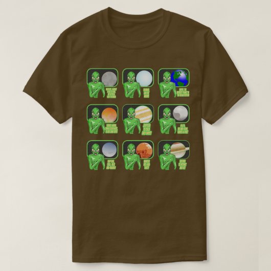 システ太陽のム宇宙旅行 Tシャツ (デザイン正面)