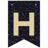 システ太陽のム宇宙飛行士ハッピーバースデータイポグラフィ バンティングフラッグ (第2の旗)