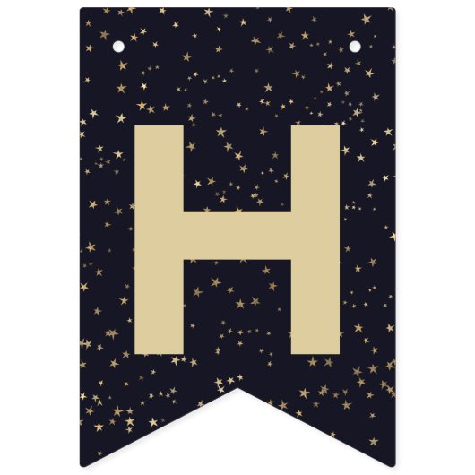 システ太陽のム宇宙飛行士ハッピーバースデータイポグラフィ バンティングフラッグ (第2の旗)