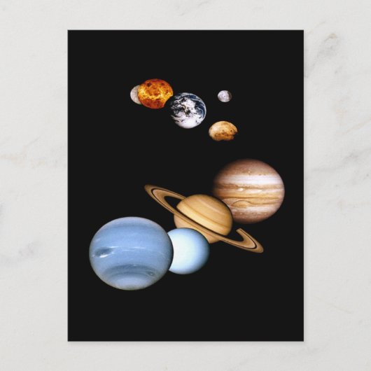 システ太陽のム惑星はがき ポストカード (正面)