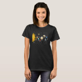 システ太陽のム惑星宇宙ムーンサン宇宙 Tシャツ (正面フル)