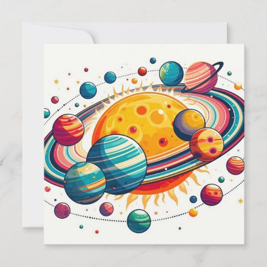 システ太陽のム招待状 招待状 (正面)