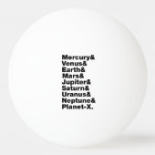 システ太陽のム 卓球ボール (裏面)