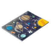 システ太陽のム、宇宙飛行士、宇宙船 ノートブック (左側)