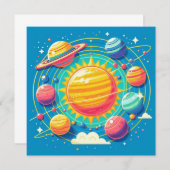 システ太陽のム 招待状 (正面/裏面)