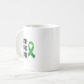 シストップスギムシャツメンタルヘルス認識度リブ コーヒーマグカップ (正面左)