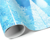 シストマスホリデーブルーサンタアンドスリー ラッピングペーパー (ロールコーナー)