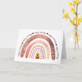 シストミーズ誕生日カード – レインボードット カード (黄色い花)