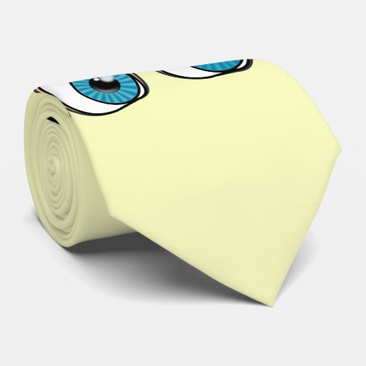 シストムカラーズネックタイと青い目 ネクタイ (ロール)