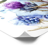 シスルアートプリントワイルドフラワーポスター ポスター (角)