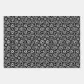 シスルダマスクのグレースケールラッピング紙シート ラッピングペーパーシート (正面3)