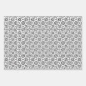 シスルダマスクのグレースケールラッピング紙シート ラッピングペーパーシート (正面2)