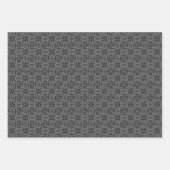 シスルダマスクのグレースケールラッピング紙シート ラッピングペーパーシート (正面)