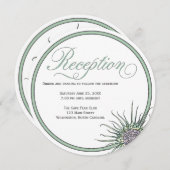 シスルフラワーラウンドウェディングレセプション招待状 招待状 (正面/裏面)