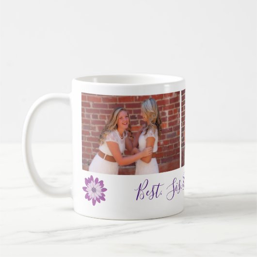 シス最高のエバー誕生日シス愛の岩パーソナライズ コーヒーマグカップ (左)