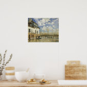 シズリー – ポートマーリーの洪水の中のボート ポスター (キッチン)