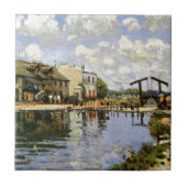 シズリー – The Canal Saint Martin, 1872 タイル (正面)