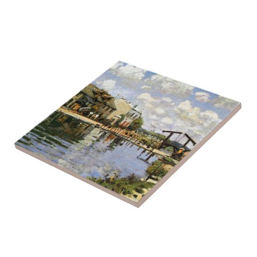 シズリー – The Canal Saint Martin, 1872 タイル (側面)