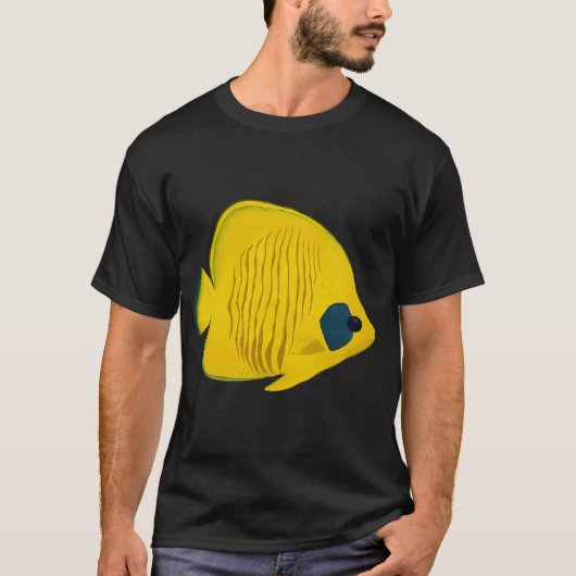 シセンヤマガカシチョウチョウウオ Tシャツ (正面)