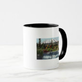 シソン魚孵化場からシャスタ山を望む マグカップ (正面右)