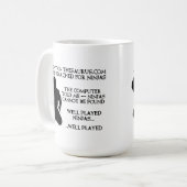 シソーラス忍者面白いNinjaMug コーヒーマグカップ (正面左)