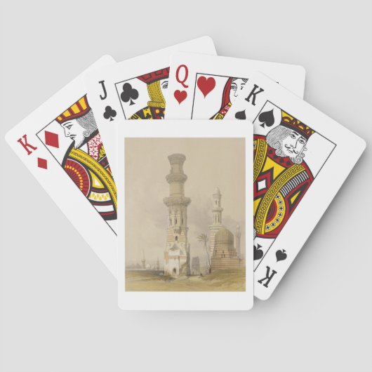 シタデルの西、砂漠の中の廃墟と化したモスク。 トランプ (裏面)