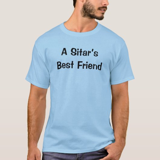 シタールの最高の友人音楽弦楽楽器 Tシャツ (正面)