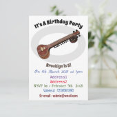 シタールの漫画イラスト 招待状 (スタンド正面)