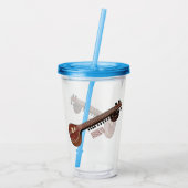 シタール漫画イラストレーション アクリルタンブラー (裏面)