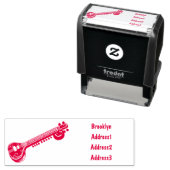 シタール漫画イラストレーション セルフインキングスタンプ (インサイチュ)