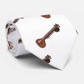 シタール漫画イラストレーション ネクタイ (ロール)