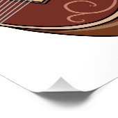 シタール漫画イラストレーション ポスター (コーナー)