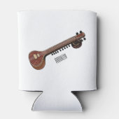 シタール漫画イラストレーション 缶クーラー (裏面)