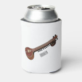 シタール漫画イラストレーション 缶クーラー (缶裏面)