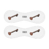 シタール漫画イラストレーション 野球ボール (パネル)