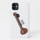 シタール漫画イラストレーション Case-Mate iPhoneケース (裏面)