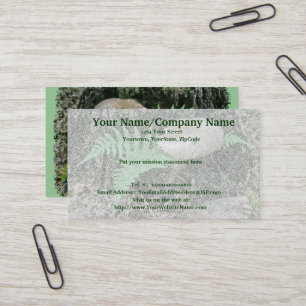シダとキノコのStump Business Card 名刺