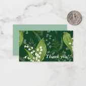 シダのあるワルワリアイコン || ダークグリーンカスタム ノートカード (正面/裏面インサイチュ)