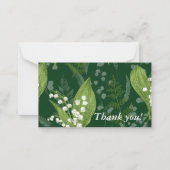 シダのあるワルワリアイリス || ダークグリーンカスタム ノートカード (正面)