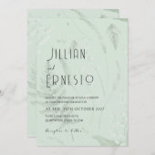 シダのある谷のユリ || セージグリーンv2カスタム 招待状 (正面/裏面)