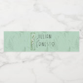 シダのある谷のユリ || ソフトグリーンカスタム ペットボトルラベル (シングルラベル)