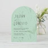 シダのある谷のユリ || ソフトグリーンカスタム 招待状 (スタンド正面)