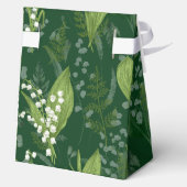 シダのある谷のユリ || ダークグリーン フェイバーボックス (裏面)