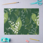 シダのある谷のユリ || ダークグリーン 薄葉紙 (クラフト)