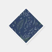 シダのある谷のユリ || ライトブルーナプキンス スタンダードカクテルナプキン (角)