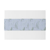 シダのある谷のユリ || ライトブルー 招待状ベリーバンド (裏面例)