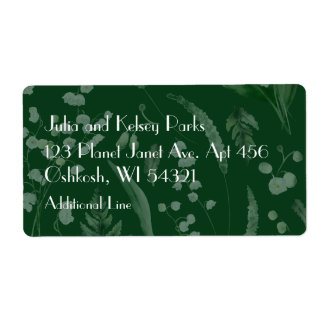 シダのある谷のユリ || DKグリーンカスタム ラベル