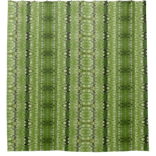 シダのシャワーカーテン シャワーカーテン (正面)