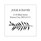 シダのデザインの追加スタンプ ラバースタンプ (インプリント)