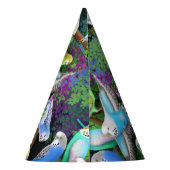 シダのパーティーの帽子のBudgieのインコ パーティーハット (裏面)